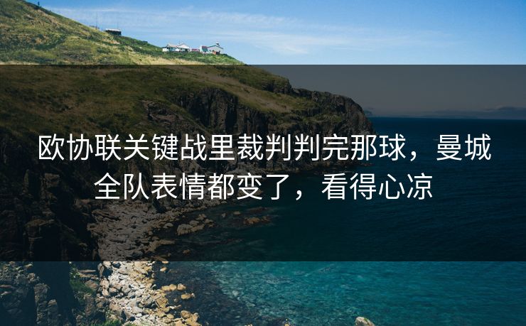 欧协联关键战里裁判判完那球，曼城全队表情都变了，看得心凉